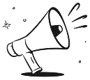 A megaphone representing emphasis and messaging